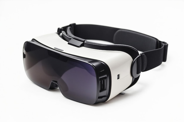 Gafas de realidad virtual sobre fondo blanco.