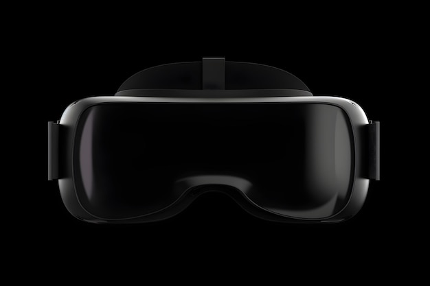 Gafas de realidad virtual sobre fondo negro