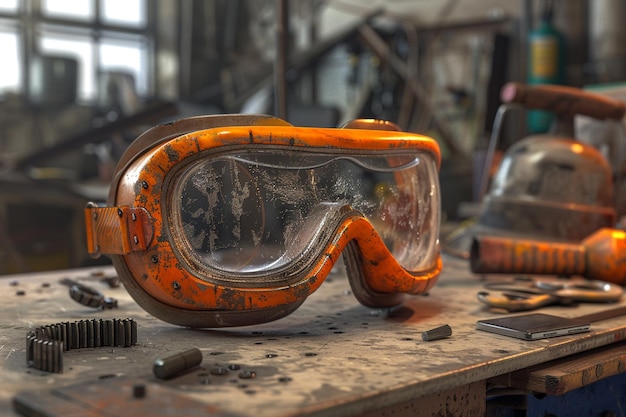 Gafas de seguridad para ingenieros con revestimiento generativo resistente a los arañazos