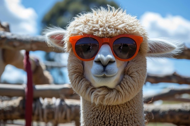 Las gafas de sol de alpaca son muy bonitas.