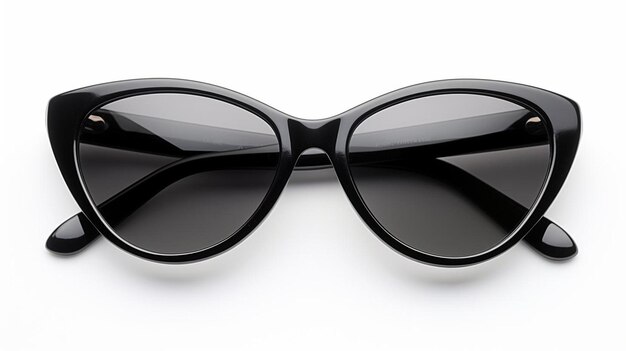 gafas de sol negras de moda aisladas sobre un fondo blanco