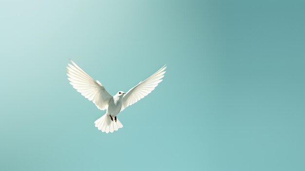 gaivota voando no céu azul bela foto imagem digital
