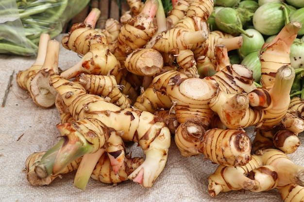 Galanga no mercado