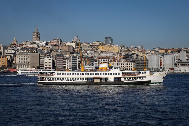 Galata-Turm und Galata-Viertel in Istanbul Türkei