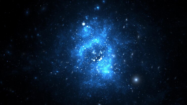 Galáxia bilhões de estrelas e planetas Nebulosa cósmica no universo infinito Luz de estrelas distantes e galáxias bilhões de anos-luz da Terra 3d render