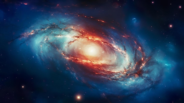 Galáxia em espiral no espaço profundo harmonia sonhada energia cosmos