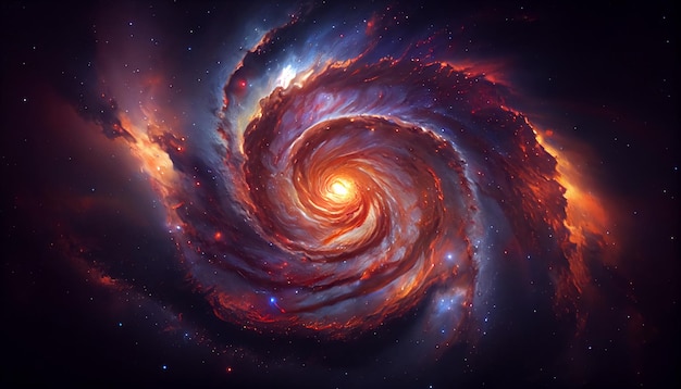 Galaxia en el espacio belleza de la nube del universo de fondo borroso de estrellas