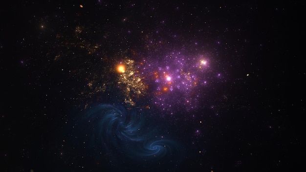 Galaxia Espacio fondo universo magia cielo nebulosa noche púrpura cosmos Galaxia cósmica fondo de pantalla azul estrellado color polvo de estrella Textura azul galaxia abstracta futuro infinito oscuro profundo luz 3d render