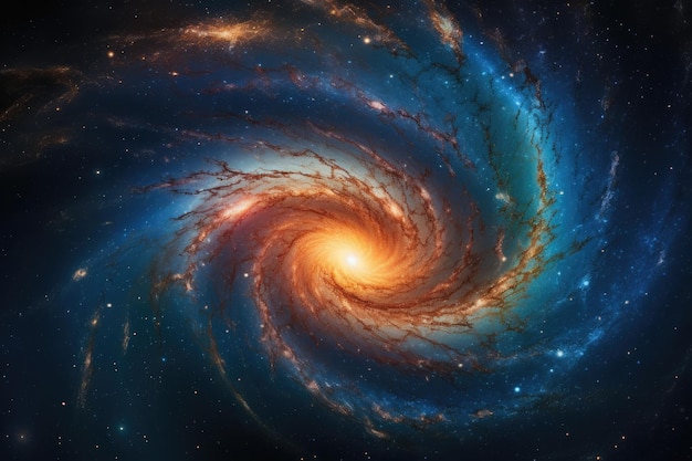 La galaxia espiral y la danza cósmica El universo en armonía IA generativa