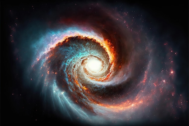 galaxia espiral en el espacio