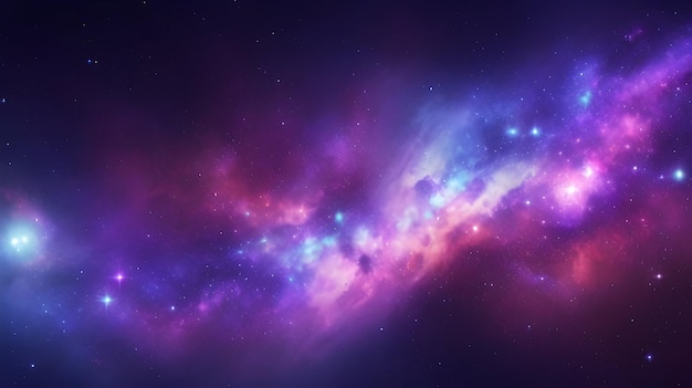 Una galaxia con un fondo de estrellas.