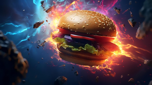 galaxia hamburguesa espacial