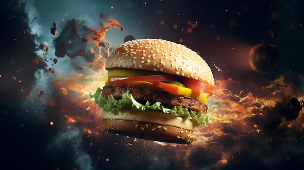 galaxia hamburguesa espacial