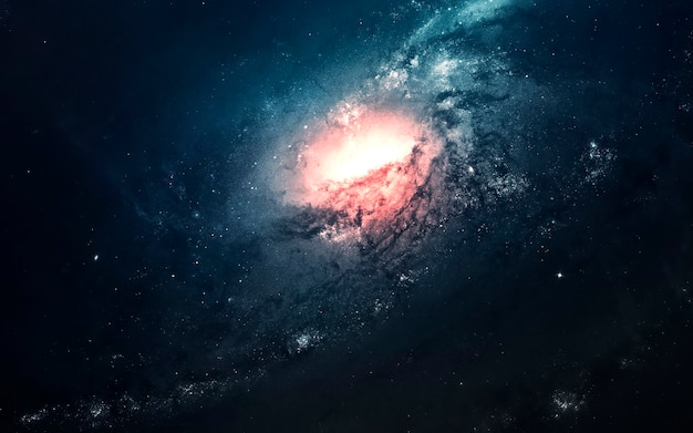 Galáxia incrível no espaço profundo. Campos estelares de cosmos sem fim. Elementos desta imagem fornecidos pela NASA