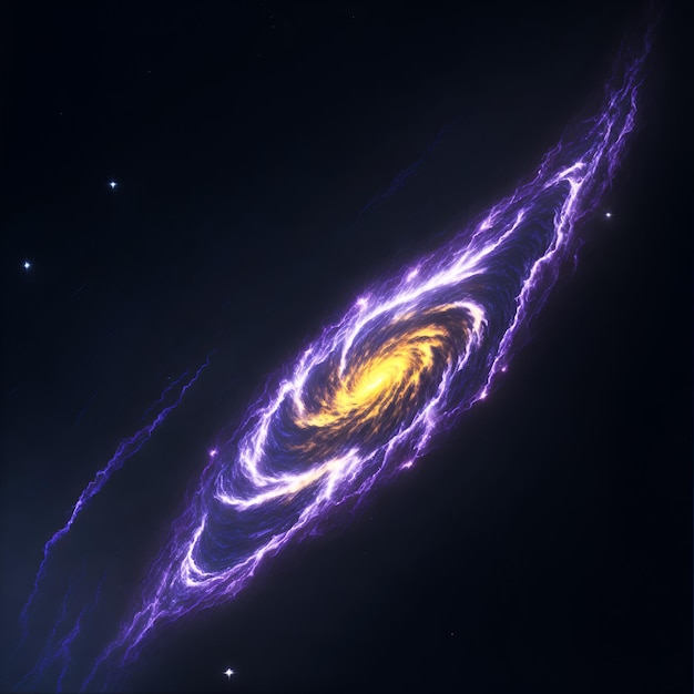 Galaxia en medio del universo