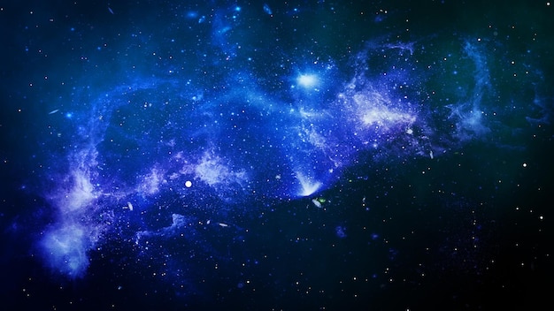 Galaxia y nebulosa Elementos de esta imagen proporcionada por la NASA