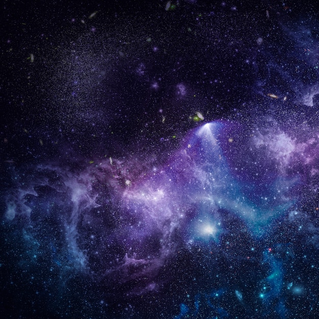 Galáxia no plano de fundo texturizado do espaço