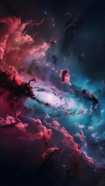 Foto una galaxia con la palabra galaxia en el medio