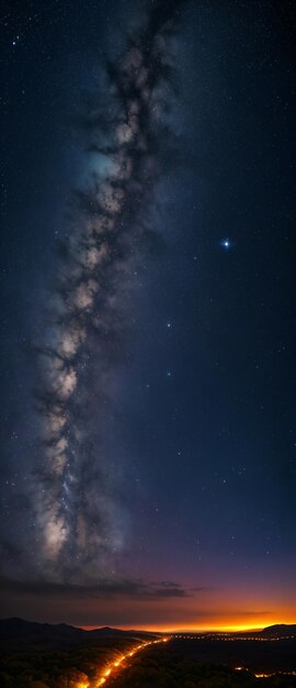 Foto una galaxia que está fuera