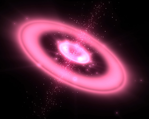 Foto galaxia rosa