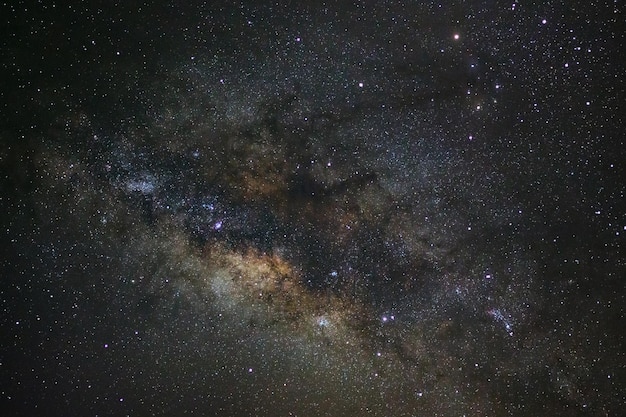 Galaxia de la vía láctea Fotografía de larga exposición con grano