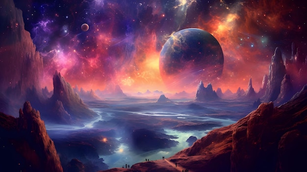 Galaxie-Himmel-Hintergrundbild