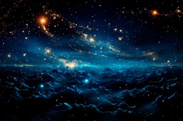 Galaxie in einem freien Raum