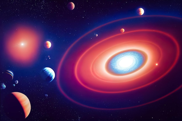 Galaxie mit Sternen und Weltraumstaub im Universum Weltraumnebel 3D-Illustration