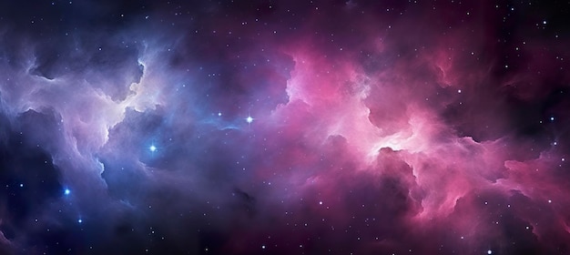 Galaxienstruktur mit Sternen und wunderschönem Nebel im Hintergrund rosa und grau