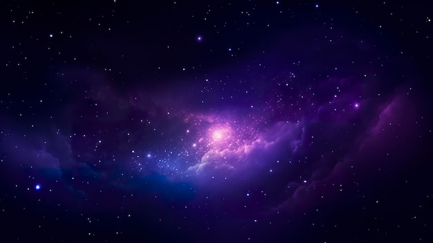 Galaxy Space Wallpaper im Stil von Dunkelviolett und Hellviolett realistische Nutzung von Licht und Farbe Reich gefärbter Himmel realistische Texturen erzeugen ai