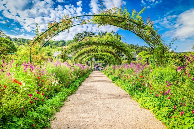 Foto galeria do jardim verde de gverny