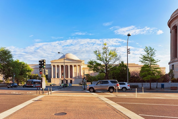 Galeria Nacional de Arte em Washington DC, EUA. É um museu nacional de arte e faz parte do National Mall. É gratuito para visitantes.