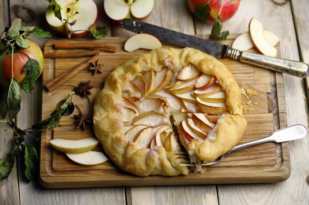 Galette con manzanas