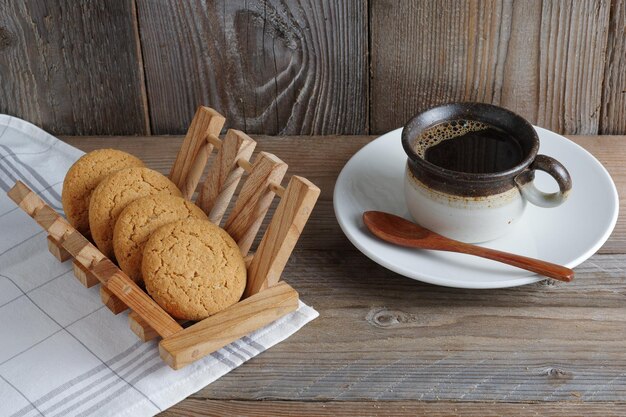 galleta y café