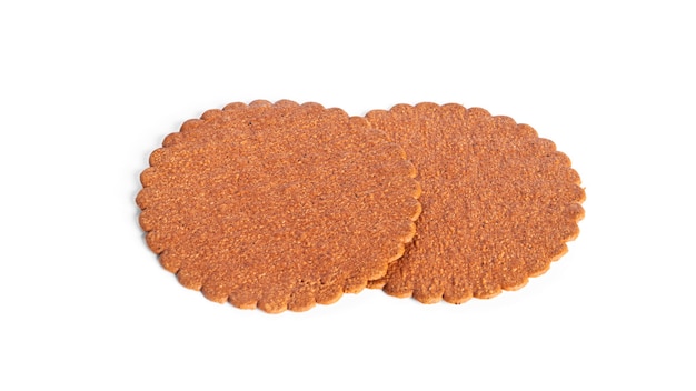 Galleta de canela aislado en un fondo blanco. Galletas de canela.