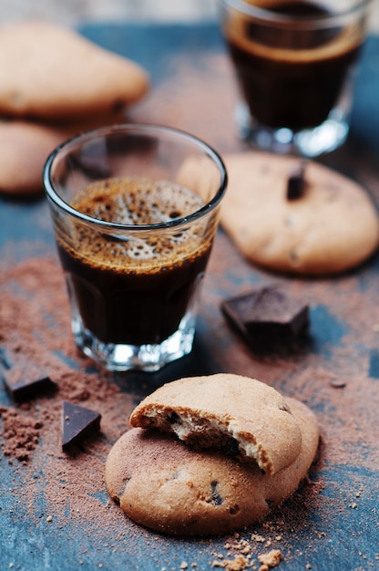 Galleta casera con chocolate