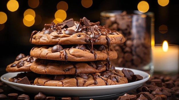 Una galleta con chispas de chocolate es una galleta que tiene chispas de chocolate