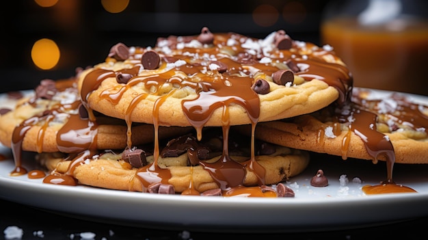 Una galleta con chispas de chocolate es una galleta que tiene chispas de chocolate