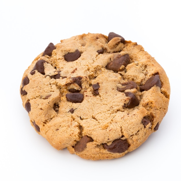 Galleta con chispas de chocolate.