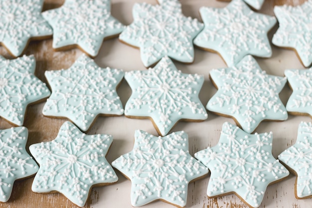 Galleta estrella de pan de jengibre para Navidad