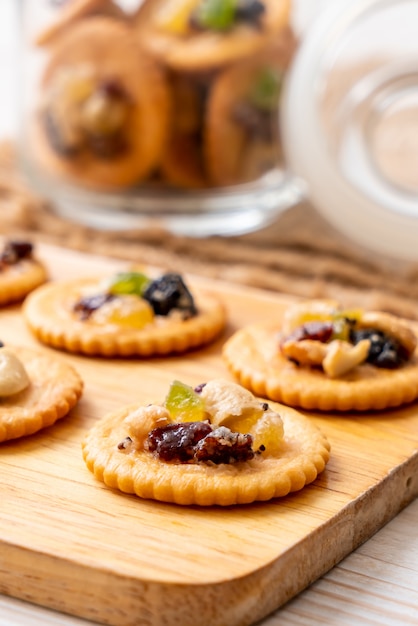 galleta de galleta con frutos secos