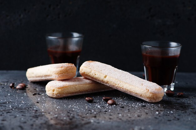 Galleta italiana tradicional savoiardi