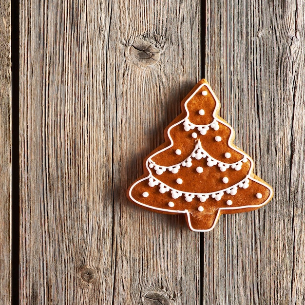 Foto galleta de jengibre casera navideña