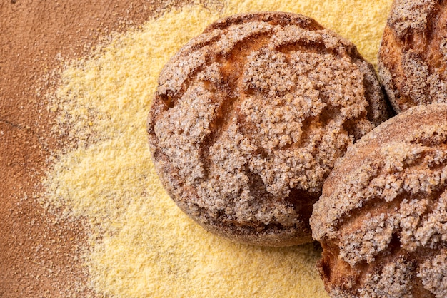 Galleta de pan de maíz tradicional