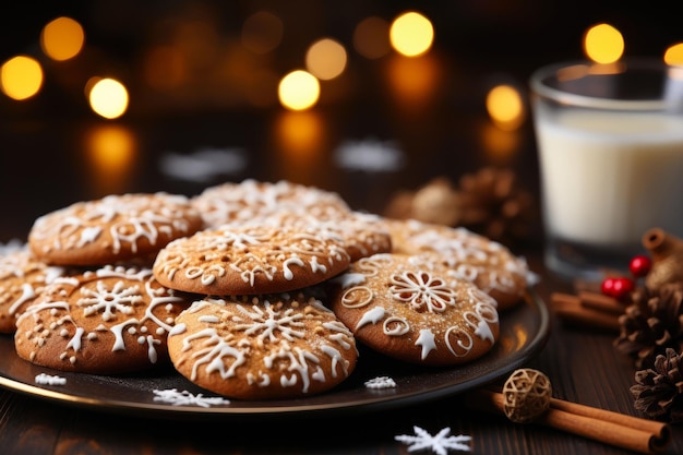 Galleta para Papá Noel con espacio para los deseos