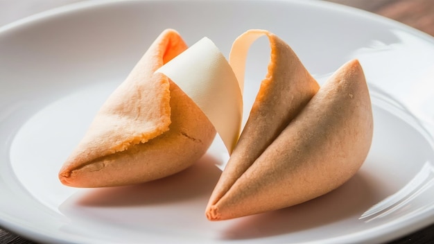 Galleta de la suerte con papel