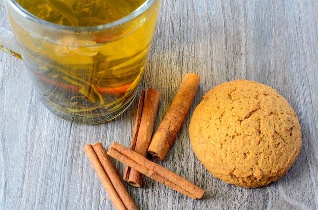 Galleta de te verde y avena