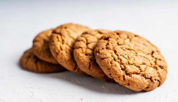 Galletas aisladas sobre un fondo blanco