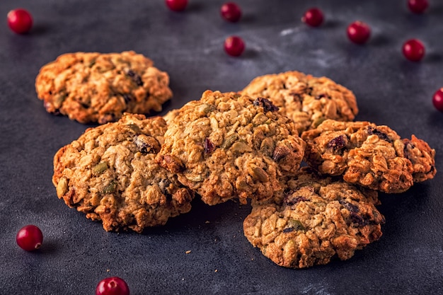 Galletas de avena caseras con arándanos