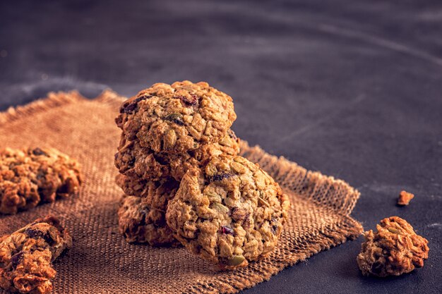 Galletas de avena caseras con arándanos